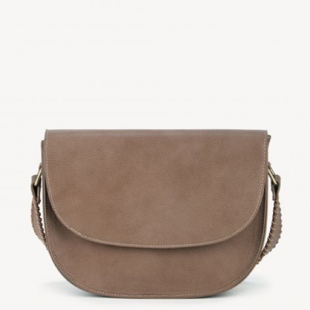 Sole society Honor Faux Leather messenger Bag NWT